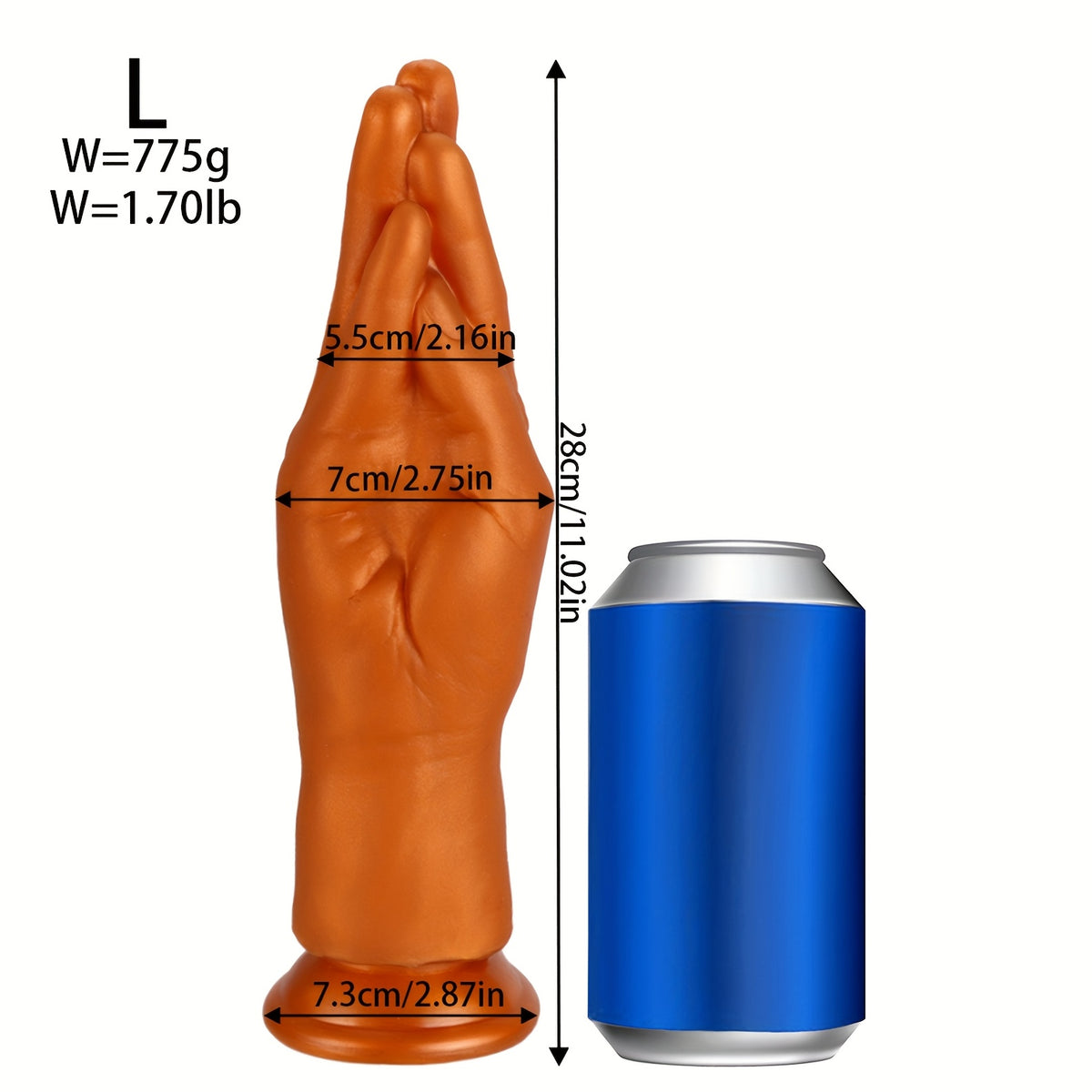 Realistic Hand-Shaped Dildo — Soft Liquid Silicone Fisting