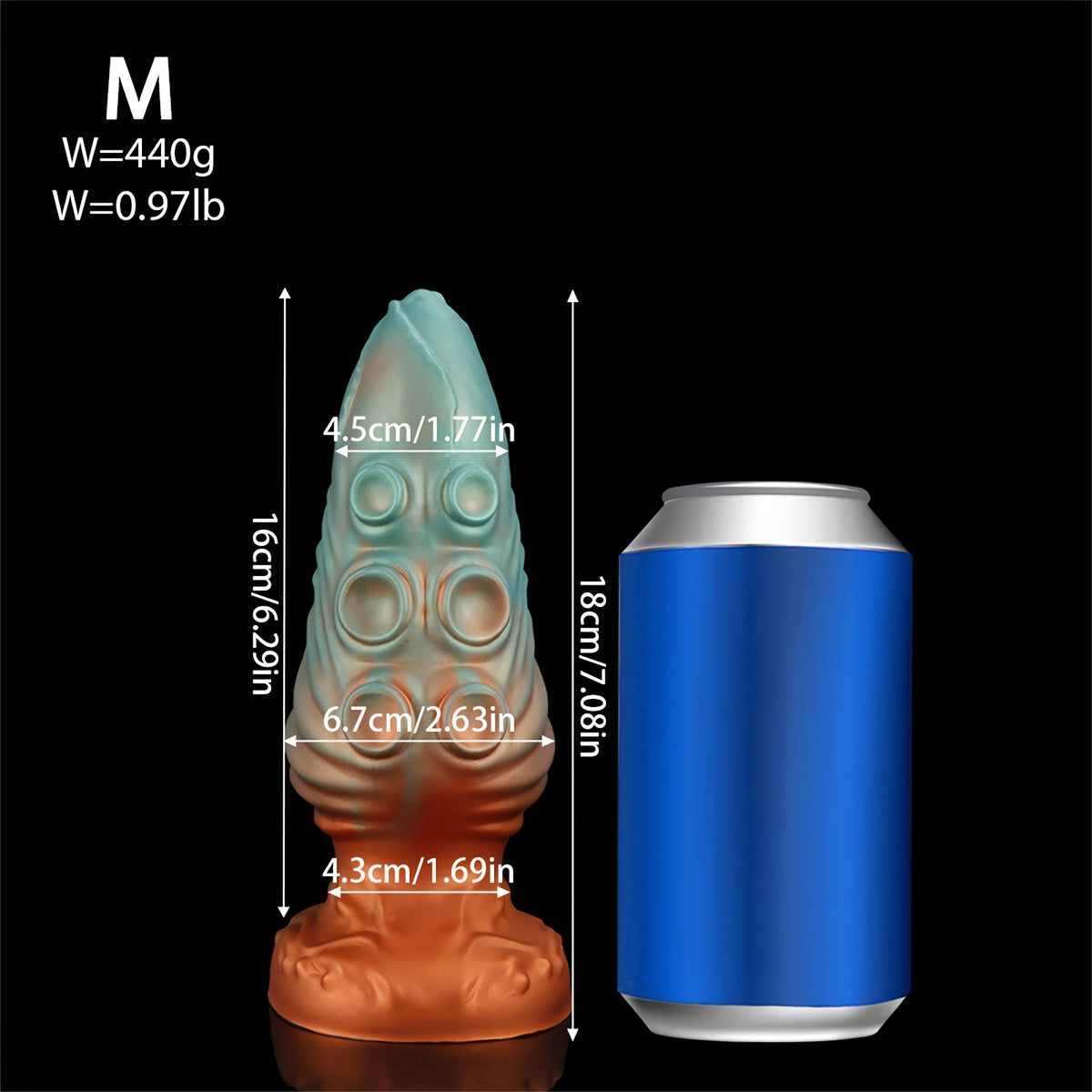 Alien Tentacle Butt Plug — Bumped Liquid Silicone