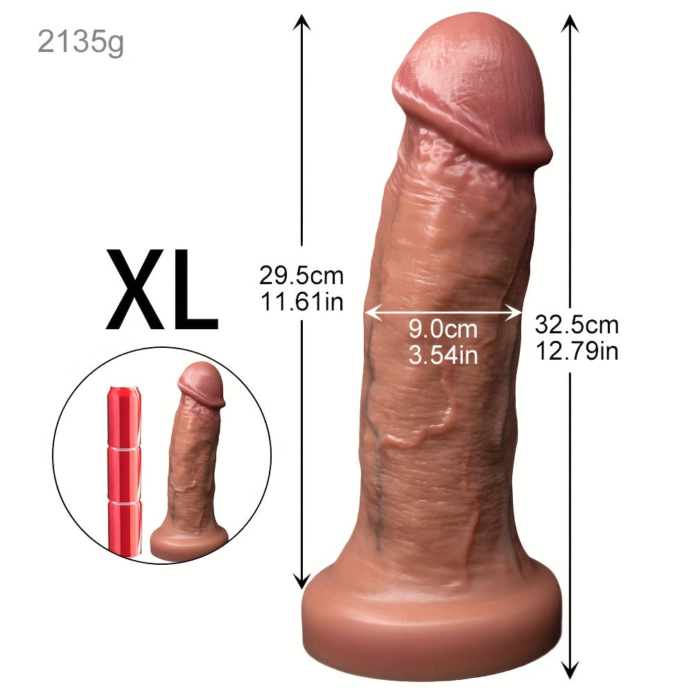 Dual-Layer Big Silicone Wand – 29–49 cm, 4 Sizes