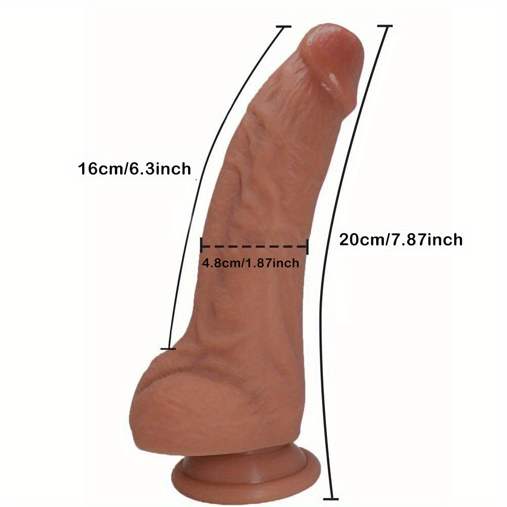 Curved Silicone Precision Wand with Suction Base