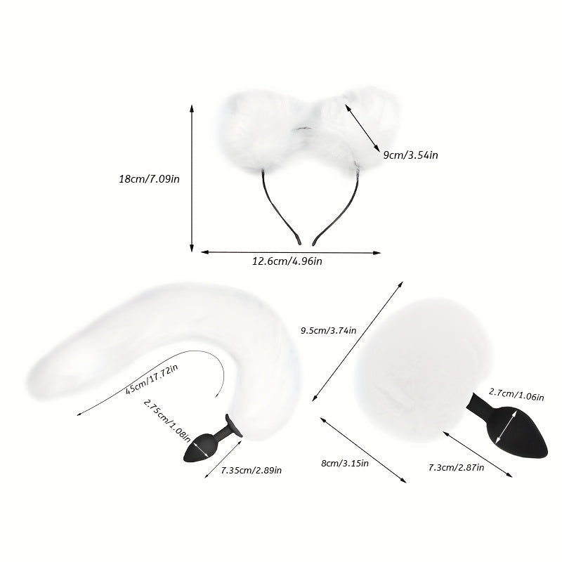 Cosplay Fantasy Tail & Ear Accessory Set
