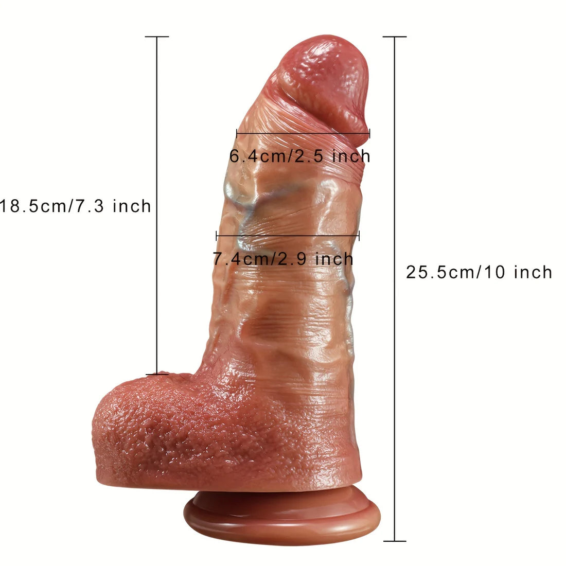 Double-Layer Skin-Soft Thick Silicone Wand – L