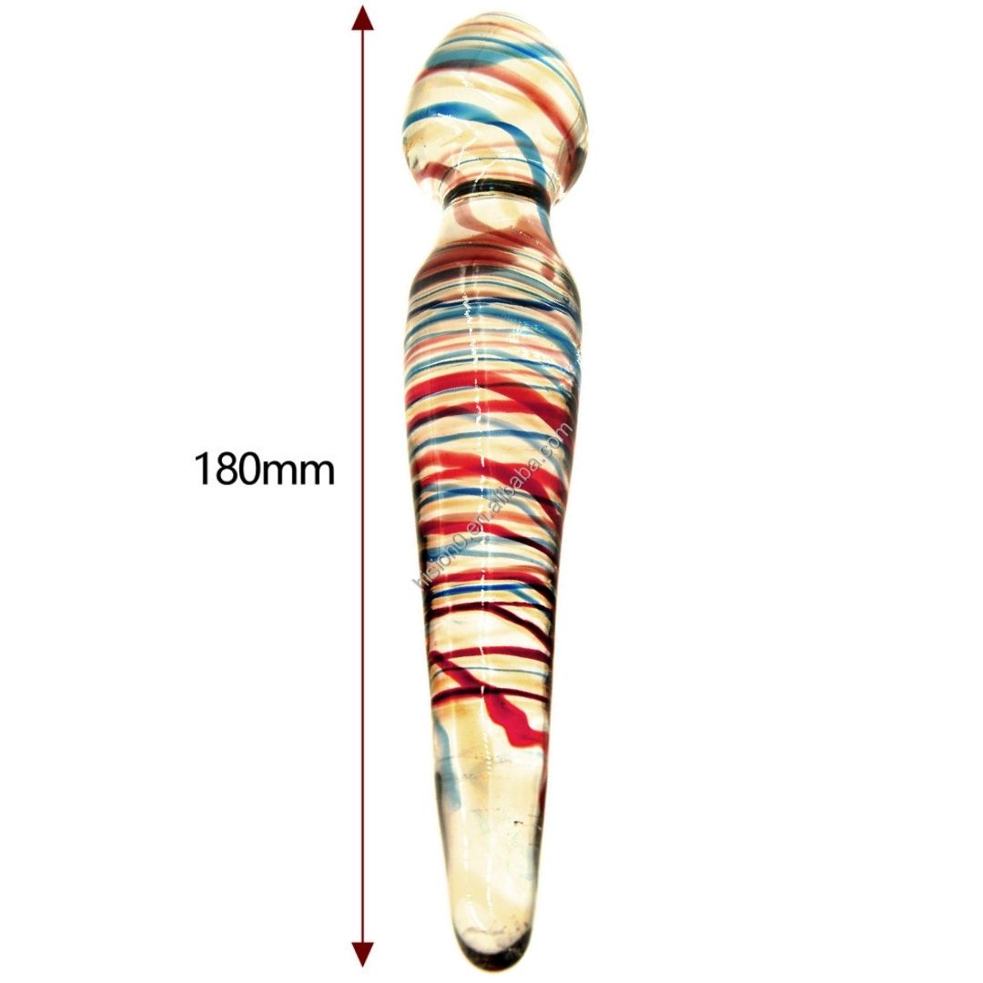 Rainbow Glass Anal Jewel