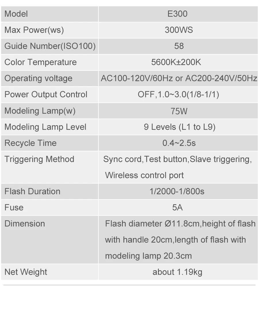 Triple E300 Lights with Softboxes & Stands