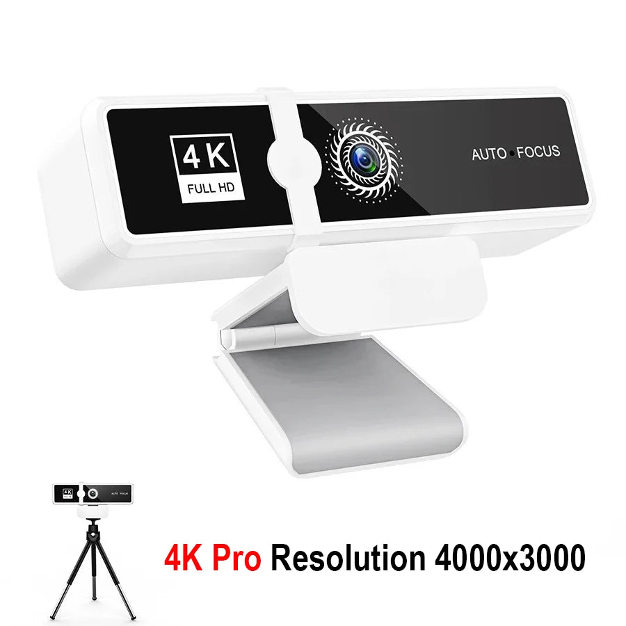 HD 4K Webcam with Autofocus