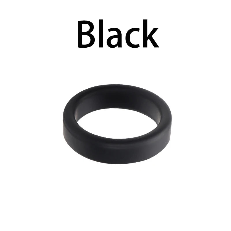 6 Color Penis Ring Delay Ejaculation Silicone Reusable Semen Cock Rings on for Men Enlargement Sex Toys For Men Couple Rings