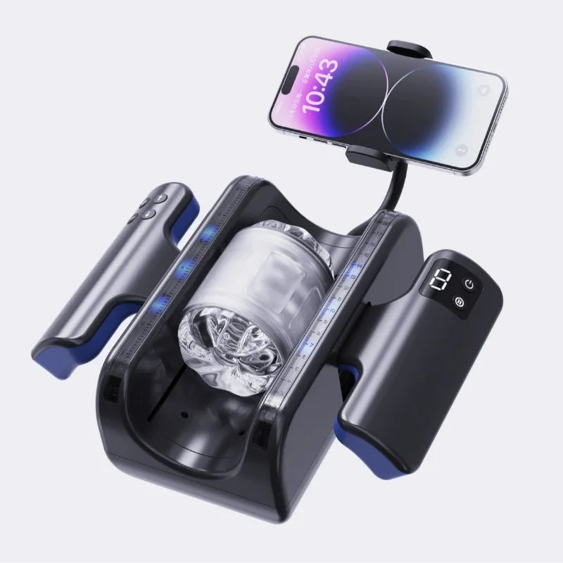 LCD Thrusting Stroker Machine with Phone Stand