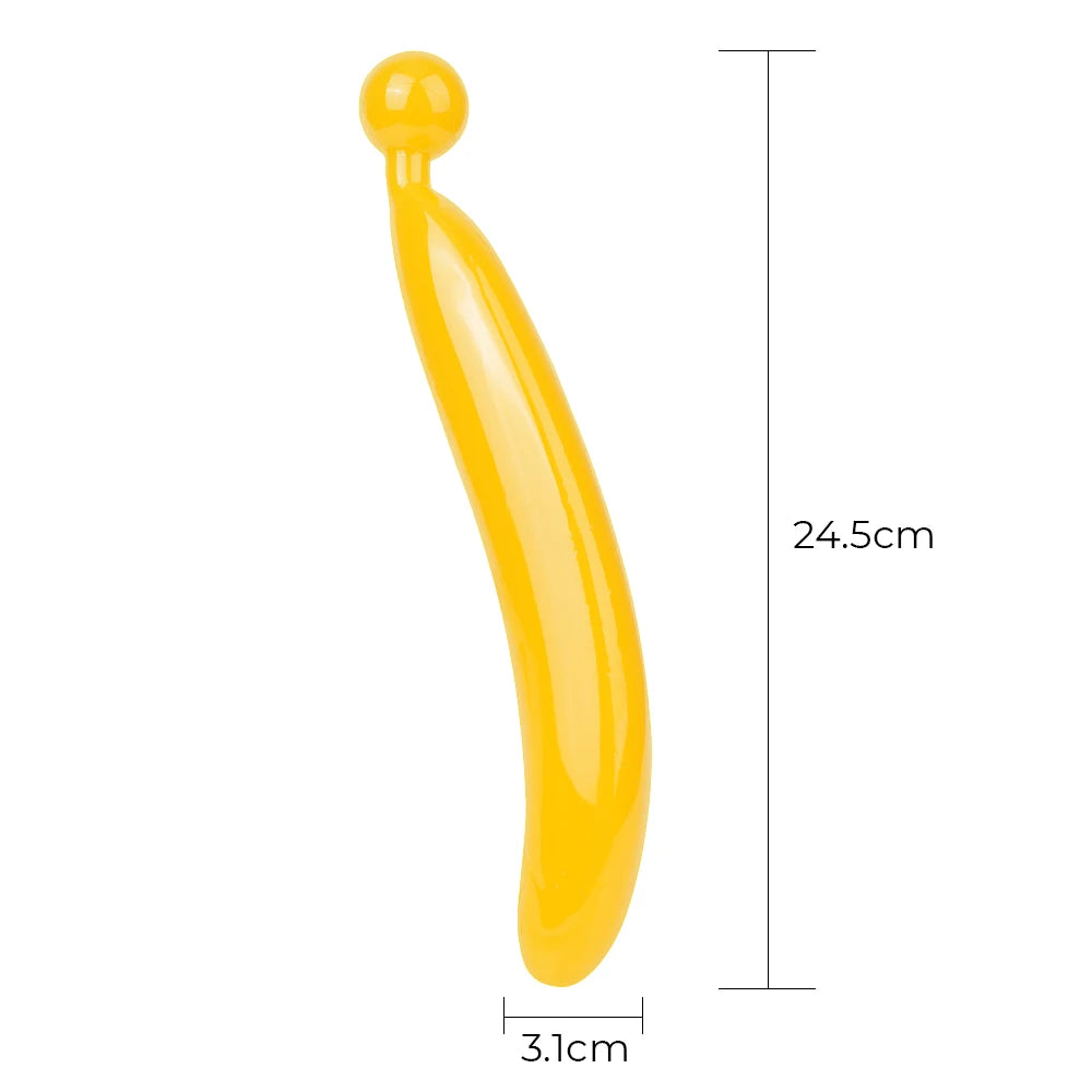 Soft Silicone Banana Dildo Plug