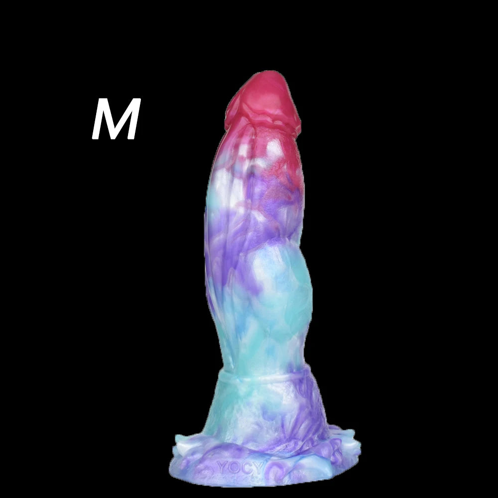 Ice Dragon Fantasy Silicone Dildo — 3 Sizes Suction Cup