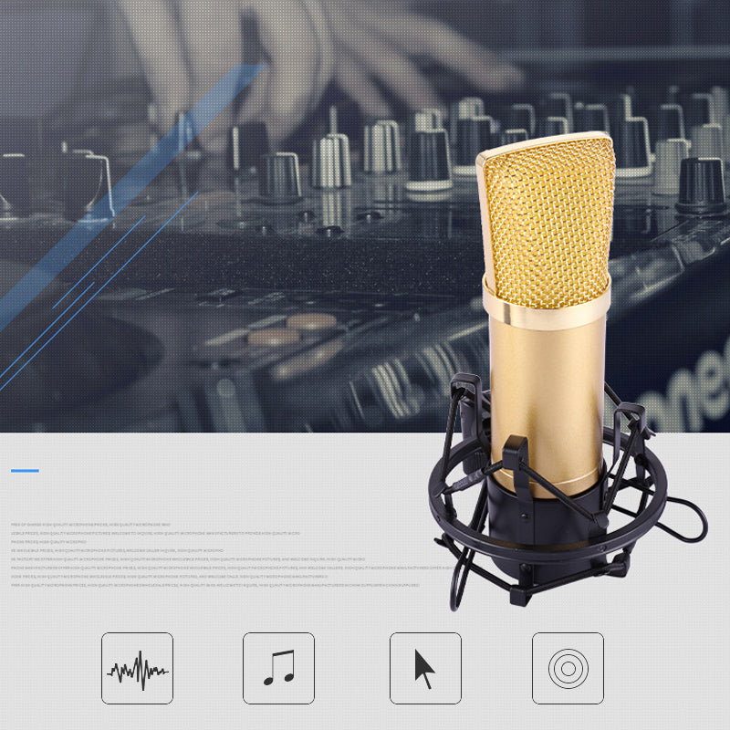 Gold Condenser Live Streaming Mic