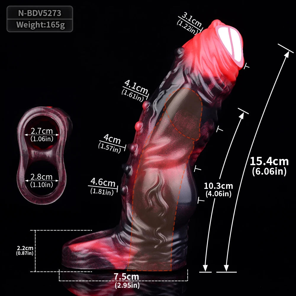 Vibrating Silicone Sleeve Extender – Multi-Mode