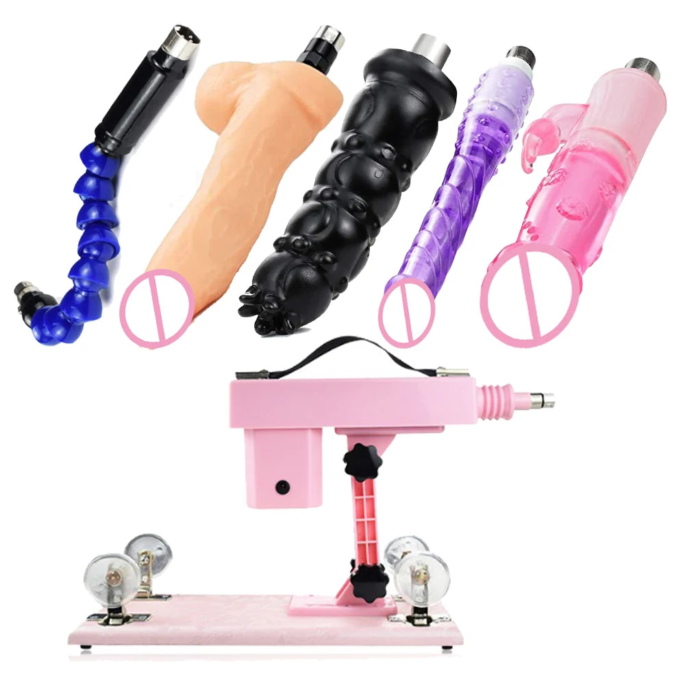 Quiet Auto Sex Machine with 3XLR Attachments