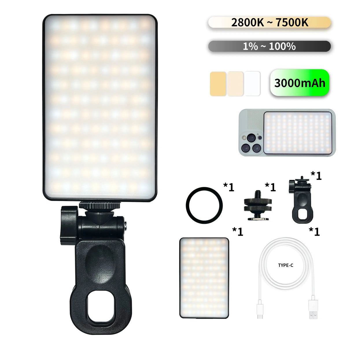 Portable Magnetic Selfie Light
