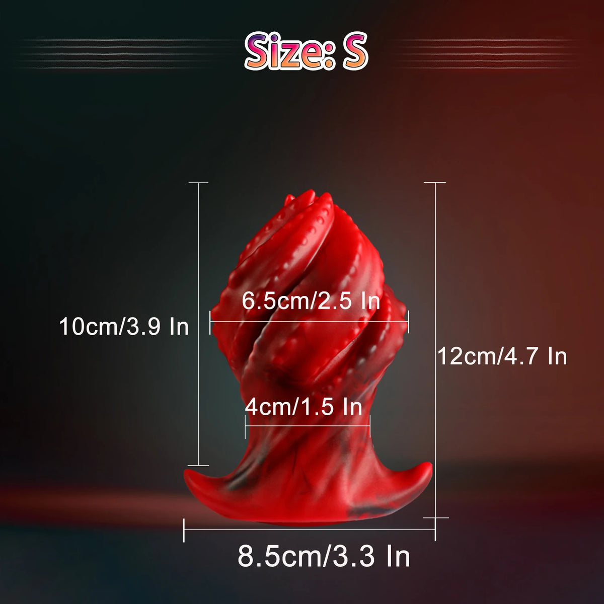 Big Silicone Butt Plug — Smooth Tapered S M L