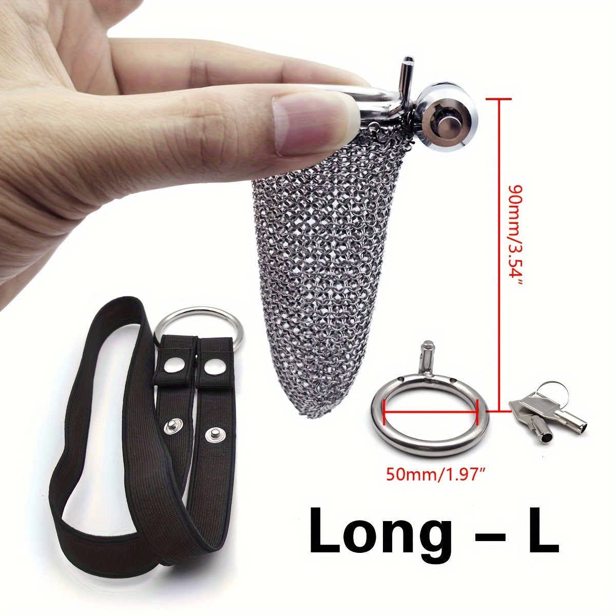 Luxury Mesh Metal Chastity