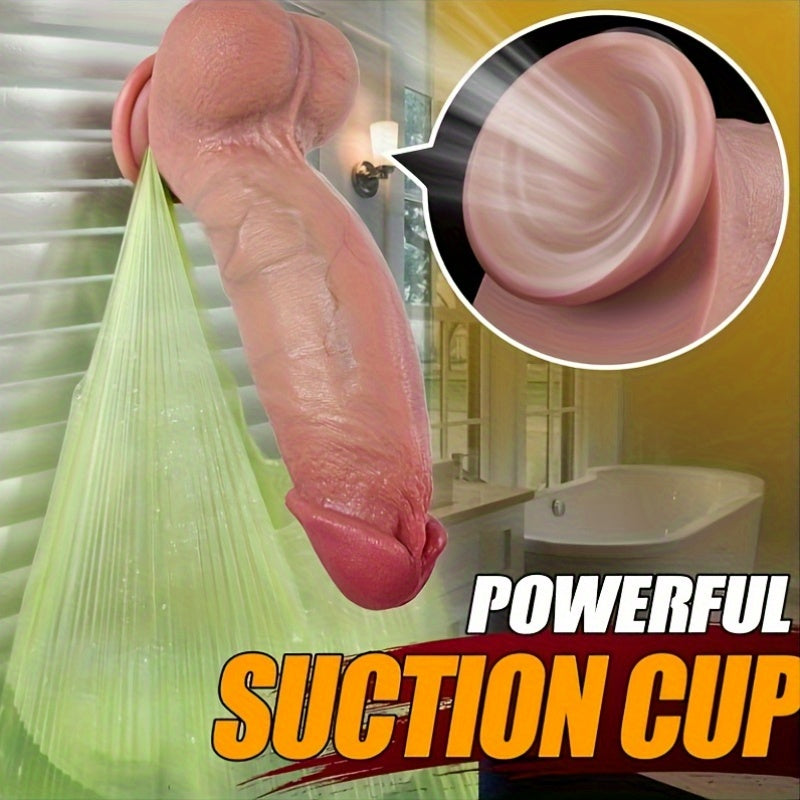 Dual-Density Real-Skin Texture Silicone Wand