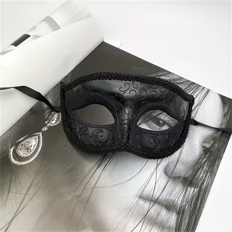 Hand-Painted Angel Half-Face Party Mask