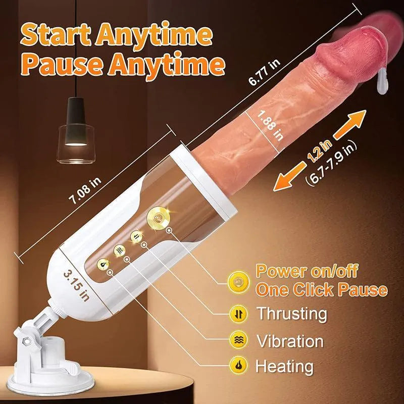 Adjustable Hands-Free Thrusting Massager