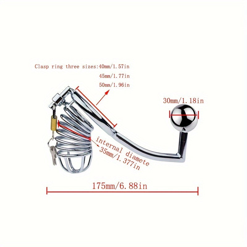 Ball Gag Chromed Style Chastity