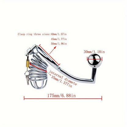 Ball Gag Chromed Style Chastity