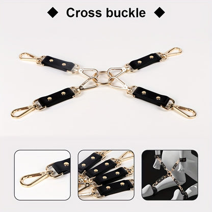 Full Restraint Cowhide Leather Cuff Set