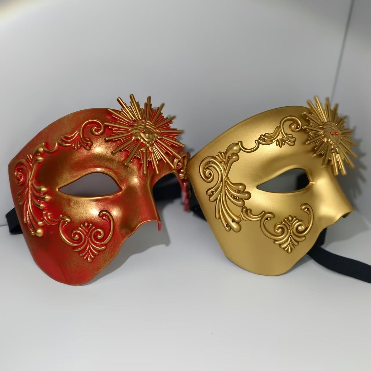 PVC Phantom Floral Half-Face Mask