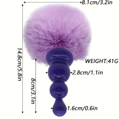 Rabbit Fox Tail Cosplay Sex Toys for Couples Silicone Anal Plug for Men And Women Plush Sex Toy with Rabbit Tail Prostate Massager Sexy Erotic Role Play Butt Plug Sex Shop Erotic Plug