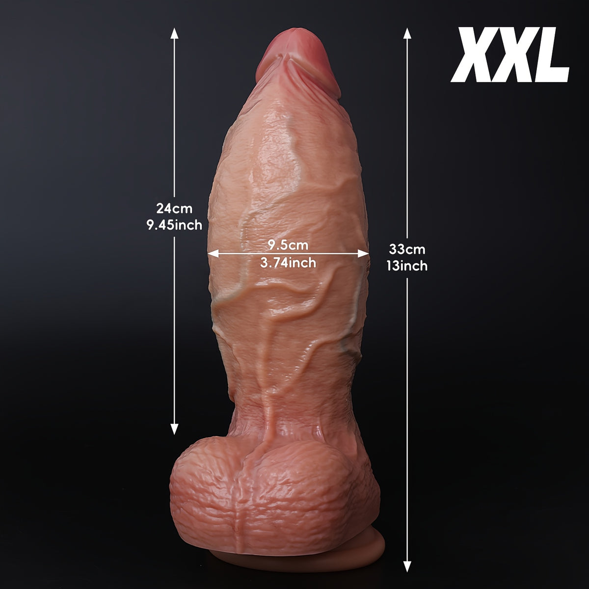 XXL Thick Silicone Wand – 5 Sizes S to XXL