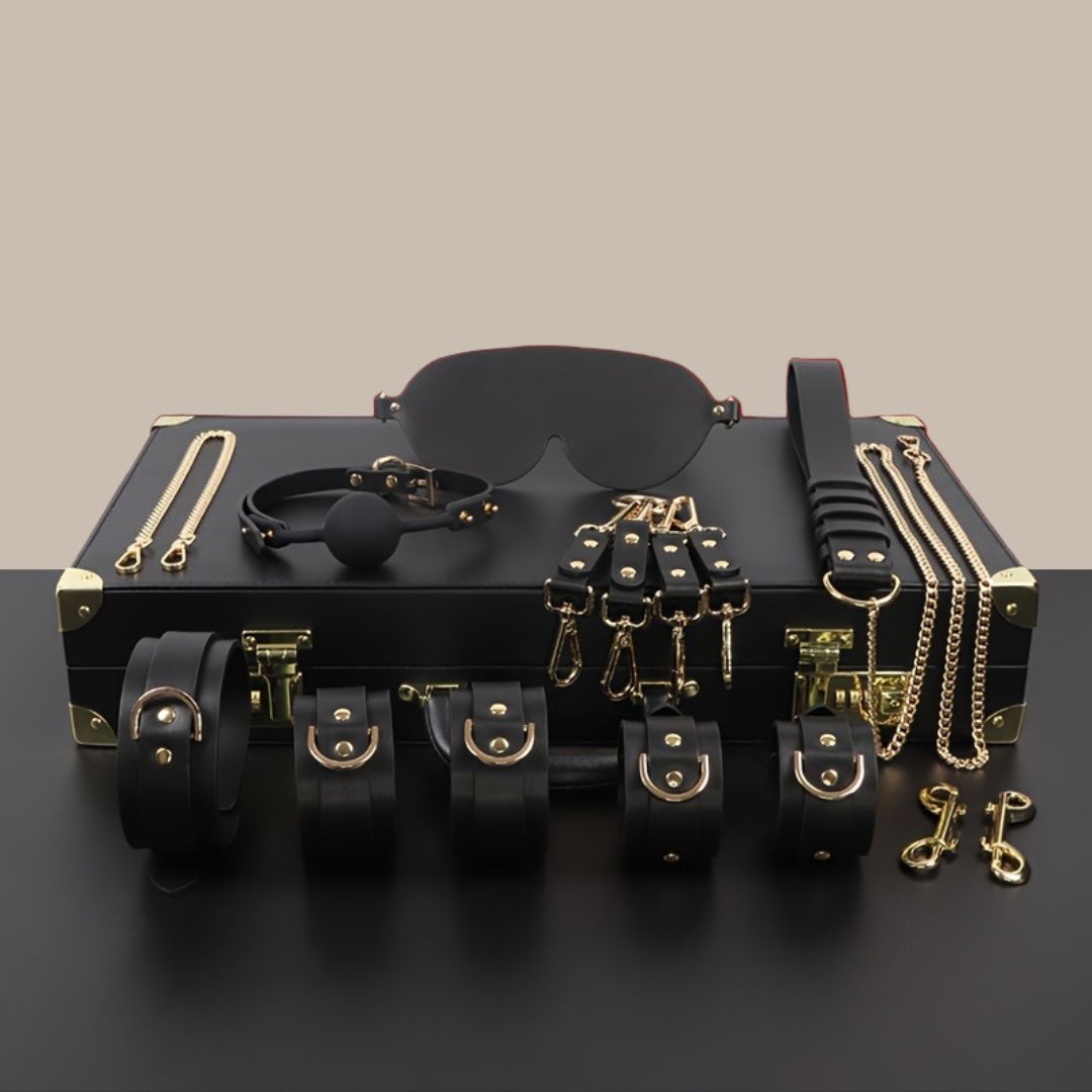 Premium Leather Couple Cuff Set – Cowhide Edition