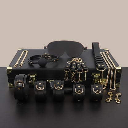Premium Leather Couple Cuff Set – Cowhide Edition