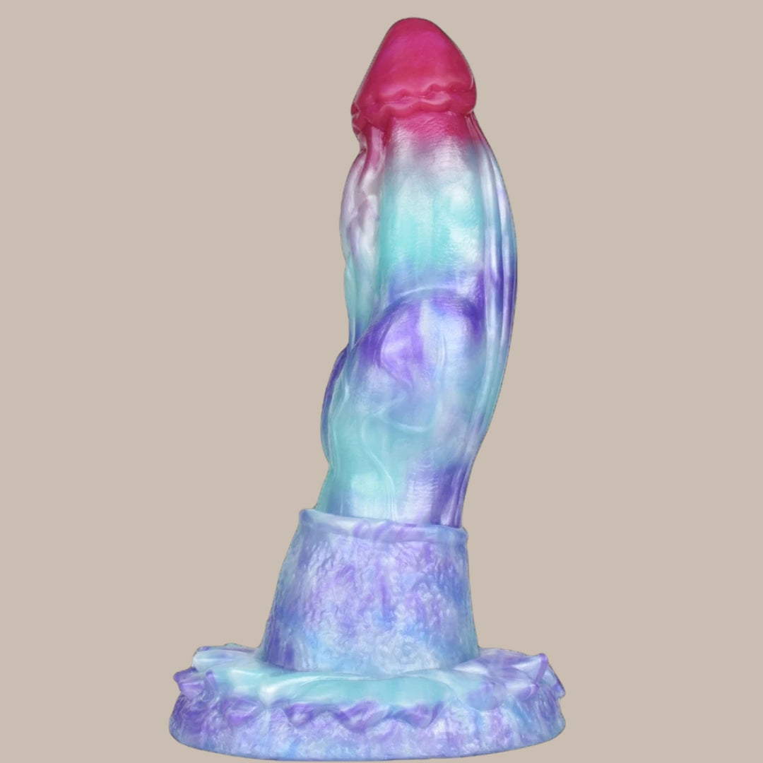 Ice Dragon Fantasy Silicone Dildo — 3 Sizes Suction Cup