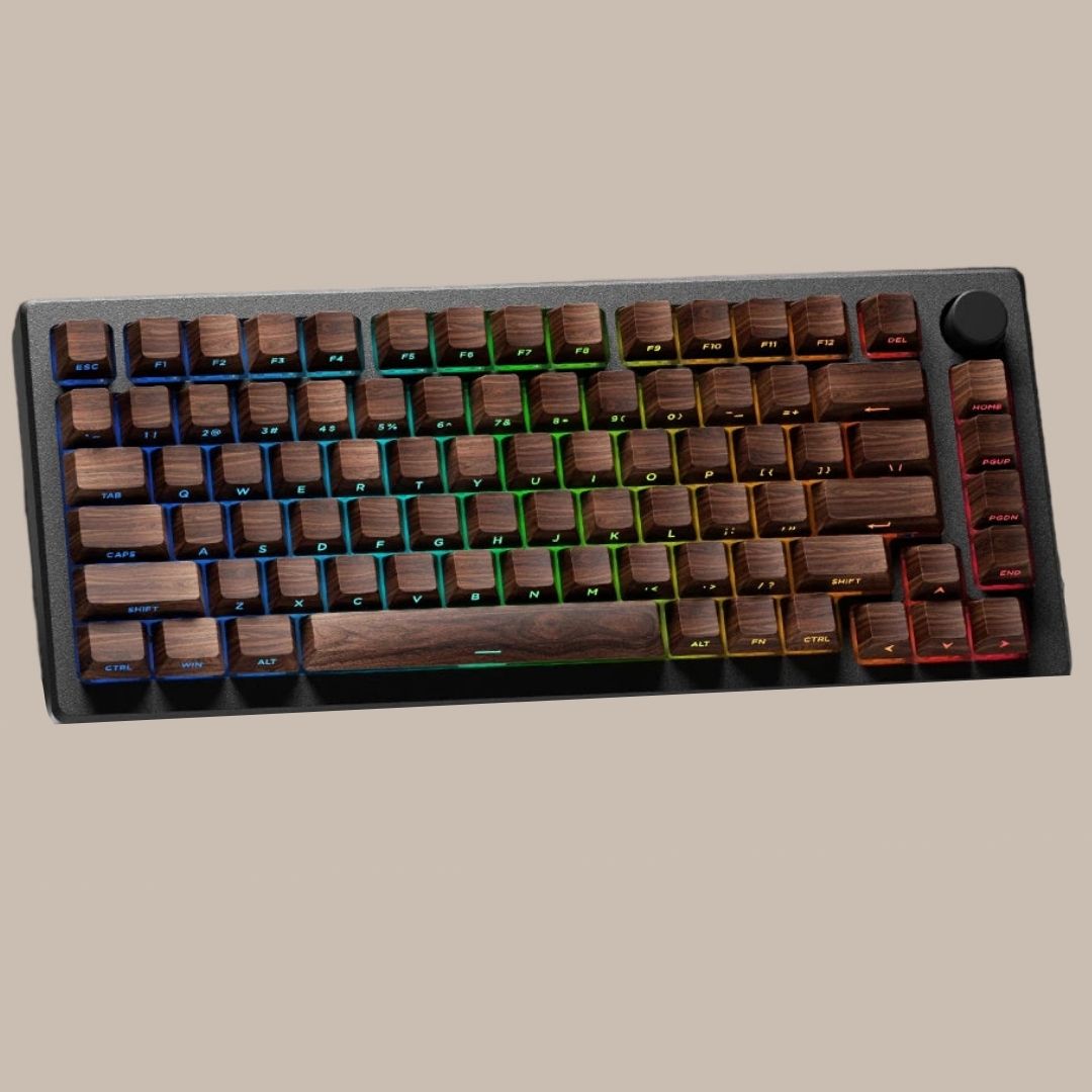Wooden PBT Keycaps