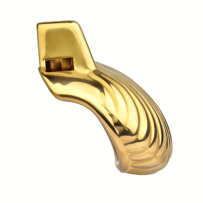 Golden Luxury Metal Chastity Cage