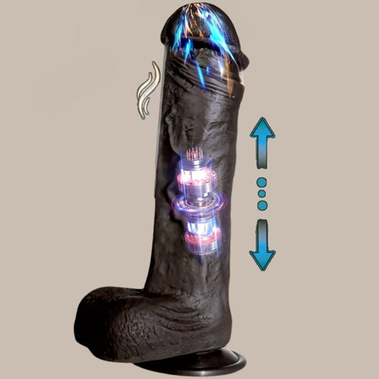 Heated Thrusting Dildo Vibrator — 10+10 Modes Suction Cup