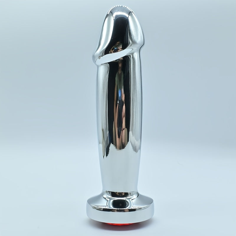 Metal Anal Plug Butt Plug BDSM for Men and Women with G-Spot Bead Dildo Double-Headed Anal Dilator Sex Toy
