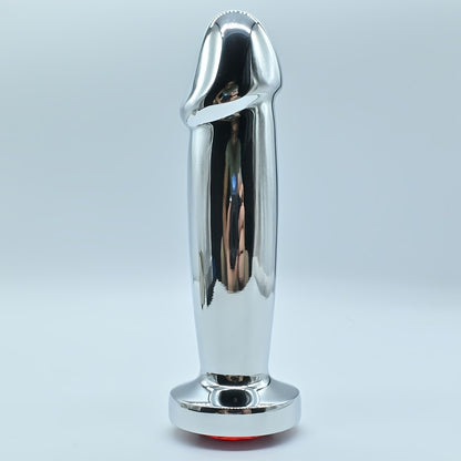 Metal Anal Plug Butt Plug BDSM for Men and Women with G-Spot Bead Dildo Double-Headed Anal Dilator Sex Toy