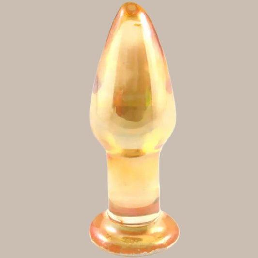Golden Premium Glass Plug