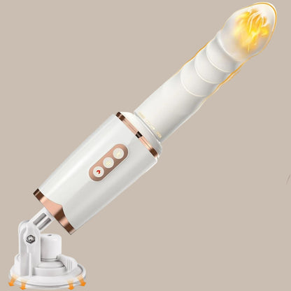 Rotating Heating Thrusting Dildo Vibrator