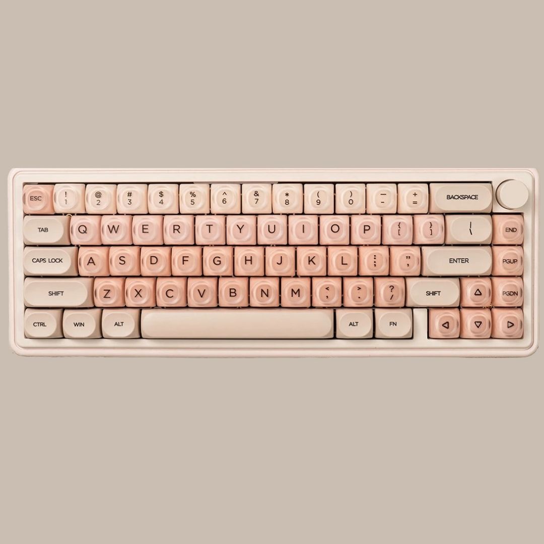 Stylish Beige Keyboard Keycaps