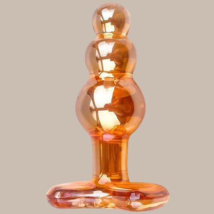 Sleek Transparent Glass Plug