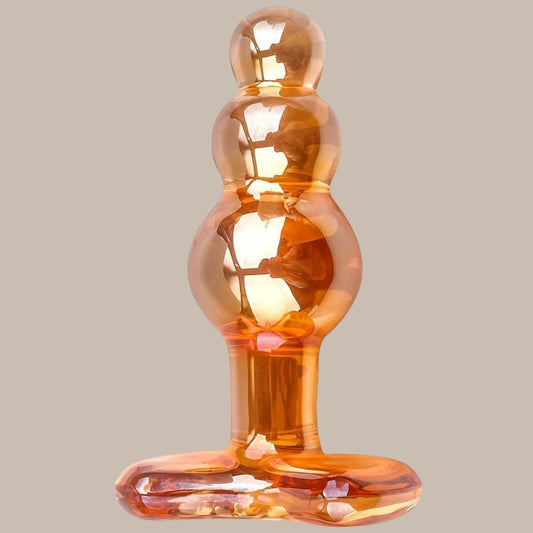 Sleek Transparent Glass Plug