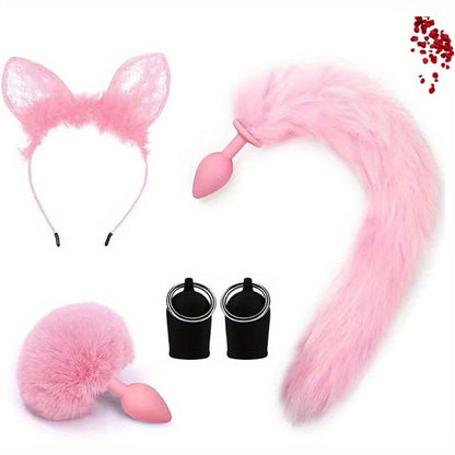 Cosplay Fantasy Tail & Ear Accessory Set