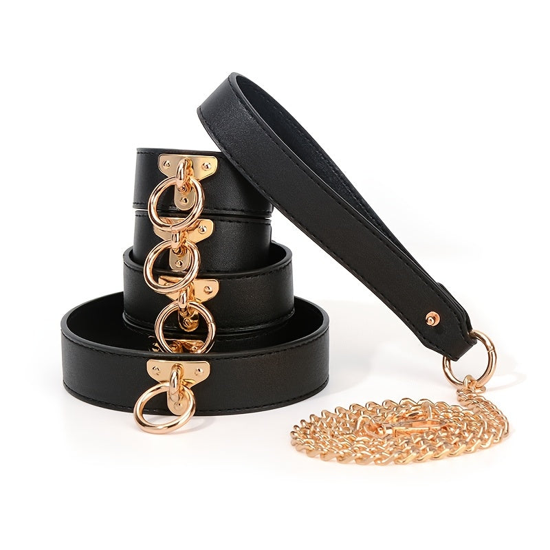 10-Piece Cat Ear Leather Couples Play Kit