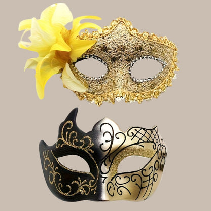 Victorian Side Flower Princess Mask