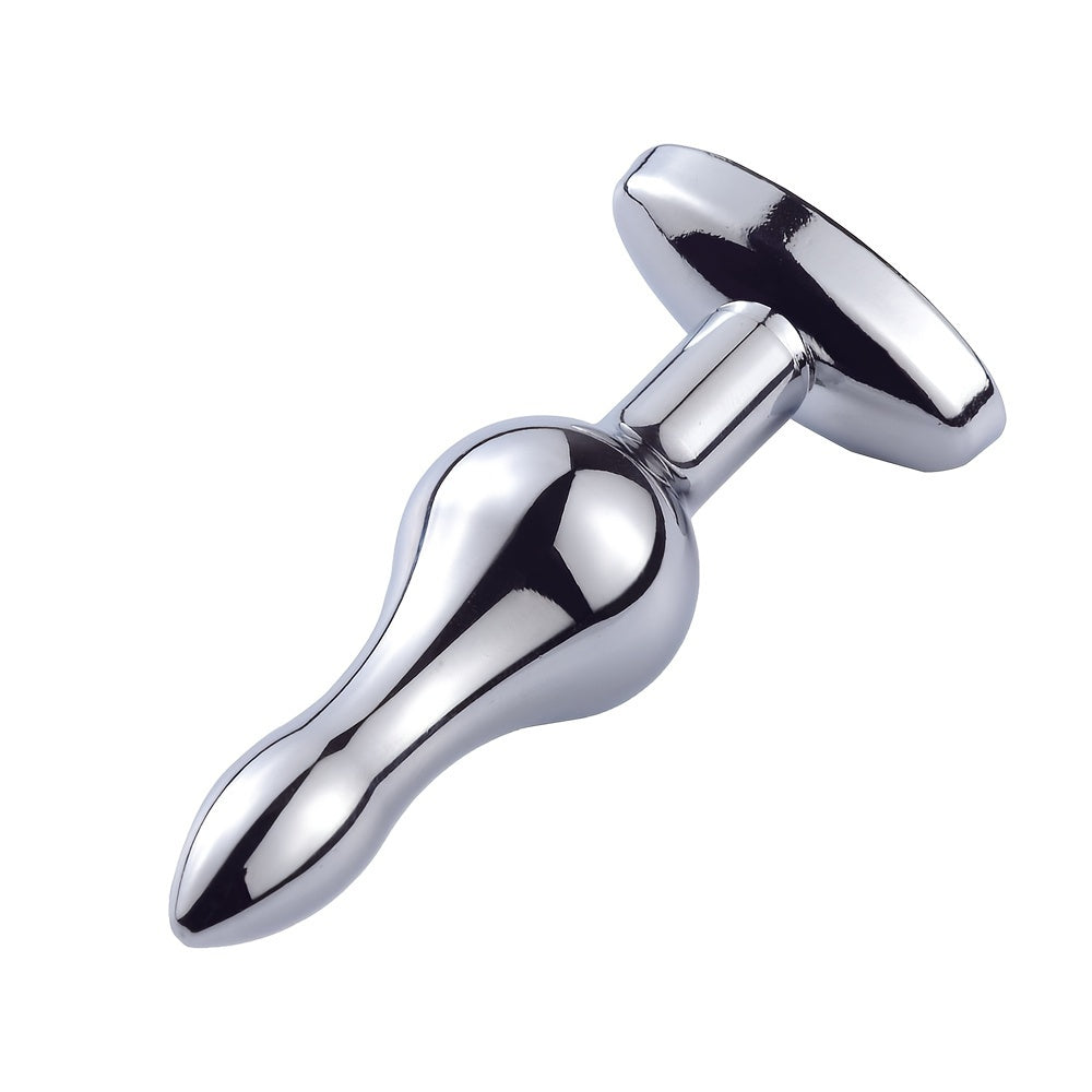 1pc, Metal outdoor anal plug, butt masturbation tools, jewel base butt plug, sex massager, g-point massage, dildos, sexual wellness, adult pleasure, adult sex toys