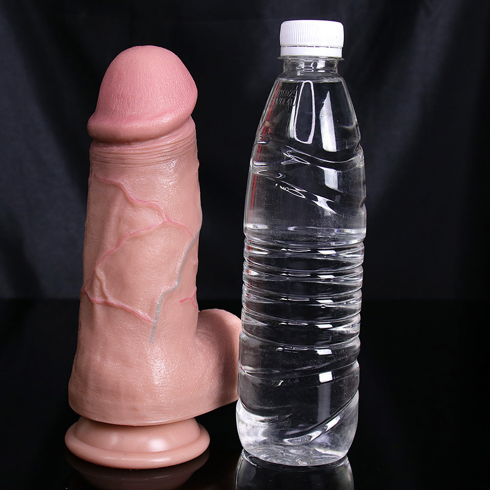 Durable White Silicone Massage Wand with Suction Base