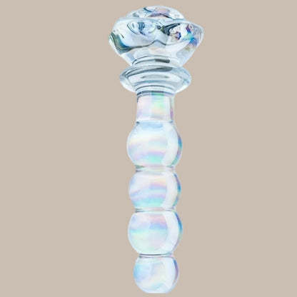 Premium Glass Rose Base Plug