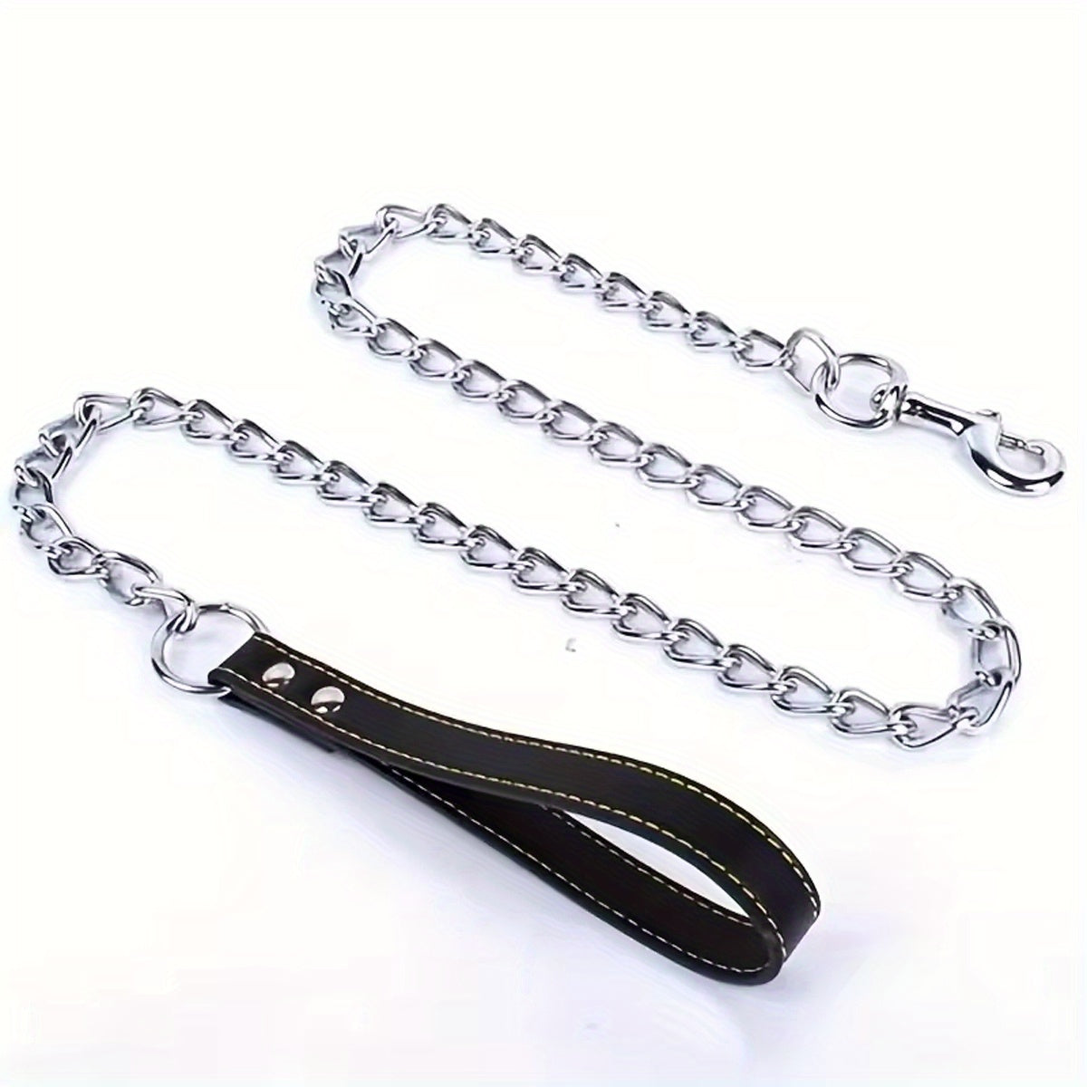 1pc - 120cm Heavy-Duty Anti-Bite Giant Leash with Handle for Dogs - Durable Stainless Steel Metal, Chew-Resistant, Ideal for Outdoor Training and Park Activities, Park Activities|Giant Leash|Chewresistant Leash, Dog Leash for