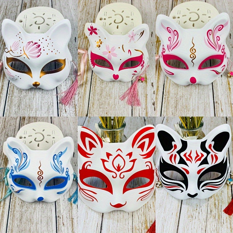 Hand-Painted Antique Fox Masquerade Mask 6-Pack