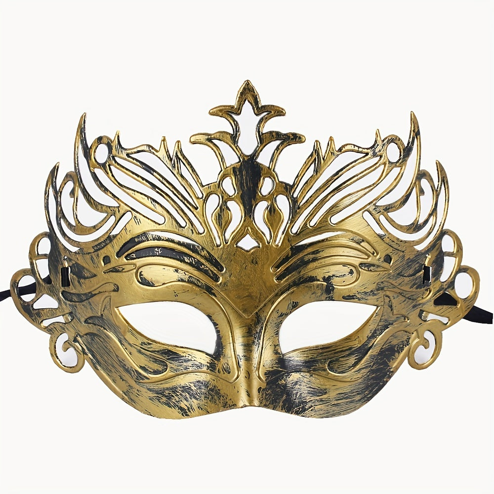 Antique Roman Crown Half-Face Mask